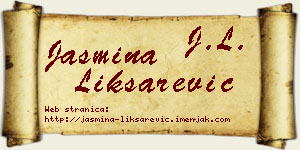 Jasmina Liksarević vizit kartica